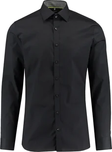 Olymp No.6 Koszula męska Super Slim Fit z długim rękawem czarna (15) 38 - Koszule męskie - miniaturka - grafika 1
