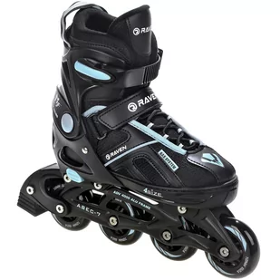 Rolki Regulowane Raven Pulse Black/Cyan 40-43 - Rolki - miniaturka - grafika 1