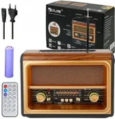 Radia - RetroAudio Vintage FM Bluetooth USB Solar - miniaturka - grafika 1