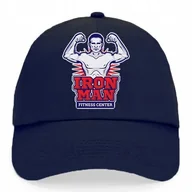 Czapki i chusty sportowe męskie - Czapka Daszek Granat Na Prezent IRON MAN Wzory - miniaturka - grafika 1