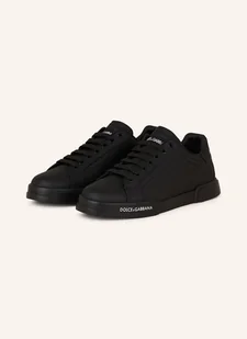 Dolce & Gabbana Sneakersy Portofino schwarz - Moda i Uroda OUTLET - miniaturka - grafika 1