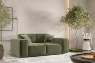 Sofy i kanapy - Sofa Dwuosobowa Pula Tkanina Perfect Harmony Zielony - miniaturka - grafika 1