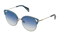 Okulary przeciwsłoneczne - Okulary POLICE SPL739548FFB. Okulary przeciwsłoneczne, Kolor niebieski. Kobieta. - miniaturka - grafika 1