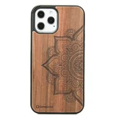Etui i futerały do telefonów - Bewood Drewniane etui iPhone 12 Pro Max MANDALA JABŁOŃ - miniaturka - grafika 1