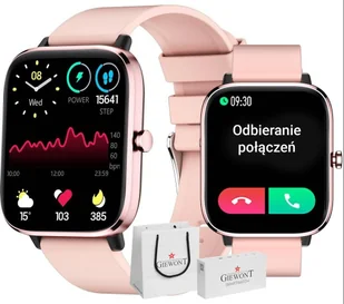 Giewont GW230-1 Różowe Złoto-Różowy - Smartwatch - miniaturka - grafika 1