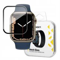 Akcesoria do smartwatchy - Hybrydowe szkło ochronne do Apple Watch 7/8/9 41mm Watch Glass czarny - miniaturka - grafika 1