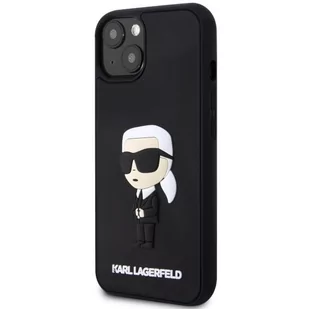 Karl Lagerfeld KLHCP14M3DRKINK iPhone 14 Plus 6.7" czarny/black hardcase Rubber Ikonik 3D - Etui i futerały do telefonów - miniaturka - grafika 2