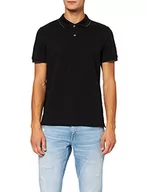 Koszulki męskie - Geox M SUSTAINABLE męska koszulka polo, czarny, S - miniaturka - grafika 1