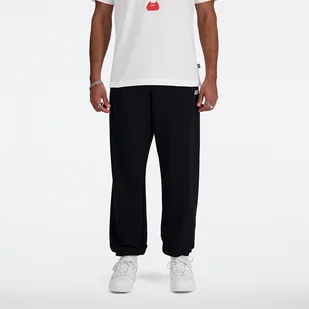 Spodnie męskie New Balance MP41519BK  czarne - Spodnie męskie - miniaturka - grafika 1