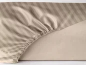 Prześcieradła - Prześcieradło adamaszek macchiato beż 200x200 MARO - miniaturka - grafika 1