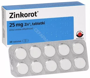 Worwag PHARMA Zinkorot 20 tabletek Długi termin ważności! 4540001 - Witaminy i minerały - miniaturka - grafika 2