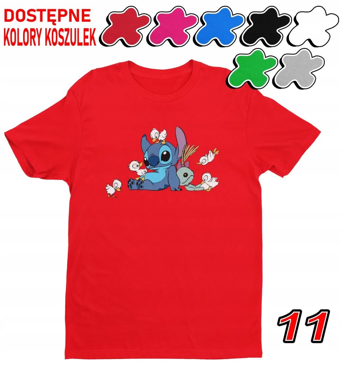 Koszulka Dziecięca Z Nadrukiem Dla Fana Stich Angel Słodziak -M 134-140