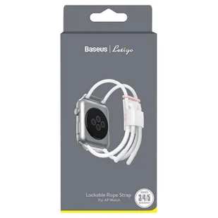 Baseus pasek opaska bransoleta do Apple Watch 42 mm / 44 mm biały (LBAPWA4-B24) - Akcesoria do smartwatchy - miniaturka - grafika 5