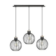 Lampy sufitowe - Emibig Barbado lampa wisząca 3-punktowa czarna 754/3 754/3 - miniaturka - grafika 1