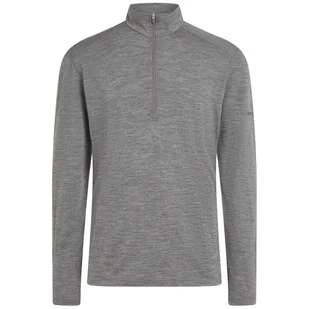 Męska bluza Icebreaker Men Merino 200 Oasis LS Half Zip Rozmiar: XXL / Kolor: szary - Bluzy sportowe męskie - miniaturka - grafika 1