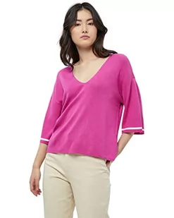Peppercorn Damski sweter z szerokim rękawem, magenta różowy pasek, XXL, Różowy pasek magenta, XXL - Swetry damskie - miniaturka - grafika 1