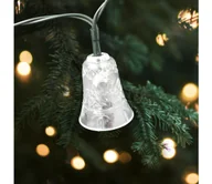 Lampy ogrodowe - LED świąteczny łańcuch zewnętrzny 20xLED/2xAA 2,2 m IP44 wielokolorowe dzwoneczki - miniaturka - grafika 1