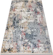 Dywany - Dywan DISTIN 0123A różowy / pudrowy / biały nowoczesny - Abstrakcja, vintage, frędzle wielokolorowy 200x290 cm - miniaturka - grafika 1