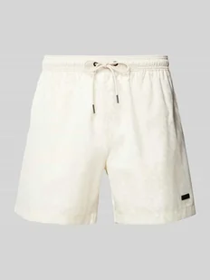 Spodenki kąpielowe o kroju relaxed fit z naszywką z logo model ‘Jacques’ - Kąpielówki męskie - miniaturka - grafika 1