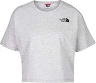 Koszulki męskie - THE NORTH FACE Cropped Simple Dome T-Shirt Light Grey Heather S - miniaturka - grafika 1