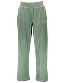 Spodnie sportowe damskie - Puma Spodnie dresowe "Essentials" w kolorze zielonym - miniaturka - grafika 1