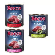 Mokra karma dla psów - Megapakiet Rocco Classic, 24 x 800 g - Pakiet mieszany wołowina: czysta wołowina, wołowina/serce cielęce, wołowina/żwacze - miniaturka - grafika 1