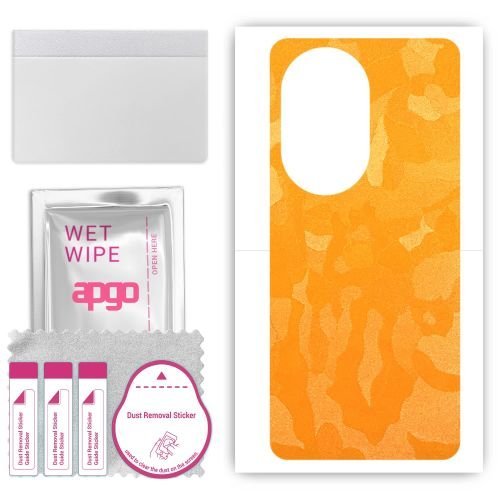 folia naklejka skórka strukturalna na TYŁ do Honor 100 Pro - Moro Camo Żółty - apgo SKINS