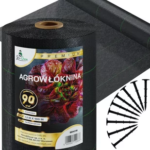 Agrowłóknina mata antychwastowa czarna 90g/m 1,1x100m + 100 Szpilek - Agrowłókniny - miniaturka - grafika 1