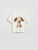 Bluzki dla niemowląt - Reserved - T-shirt z nadrukiem - złamana biel - miniaturka - grafika 1