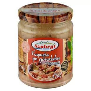 Szubryt Kapusta po góralsku z boczkiem 470 g - Szybkie dania obiadowe - miniaturka - grafika 1