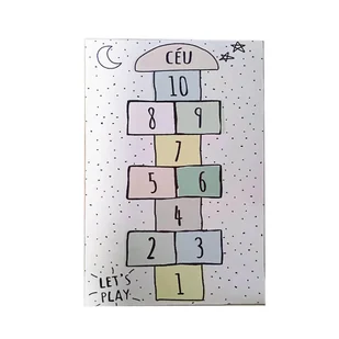Mata edukacyjna dla dzieci gra w klasy do wspólnej zabawy 130 x 180 cm - Maty edukacyjne - miniaturka - grafika 1