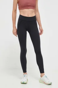 Reebok legginsy treningowe Lux kolor czarny gładkie - Legginsy - miniaturka - grafika 1