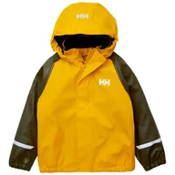 Pozostała odzież narciarska - Helly Hansen Bergen Fleece PU 2.0, kombinezon przeciwdeszczowy, dziecięcy, zielony - miniaturka - grafika 1