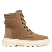 Buty dla dziewczynek - Botki Geox J Kiddartah Wpf J56NDA 00022 C6014 D Brązowy - miniaturka - grafika 1