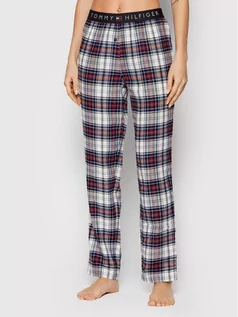 Piżamy damskie - Tommy Hilfiger Spodnie piżamowe UW0UW02546 Kolorowy Regular Fit - grafika 1