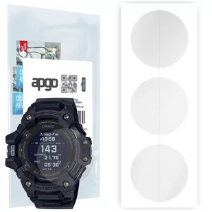 3x Folia hydrożelowa do Casio G-Squad GBD-H1000 - apgo Smartwatch Hydrogel Protection Ochrona na ekran smartwatcha - Akcesoria do smartwatchy - miniaturka - grafika 1
