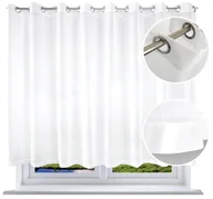 Firany - Firana Prosta Z Lamówką 150x300 na Przelotkach - miniaturka - grafika 1