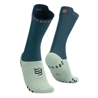 Skarpetki kolarskie - COMPRESSPORT Skarpetki rowerowe PRORACING SOCKS V4 BIKE stargazer/aqua/fluo red - miniaturka - grafika 1