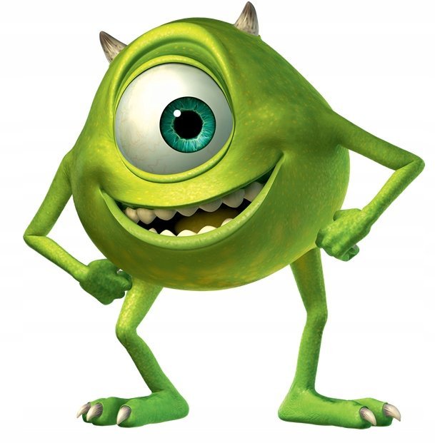 Naklejka Uv Wypukła Ozdobna DTF UV Aplikacja Mike Wazowski 2