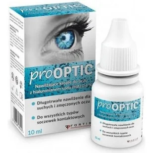 Fortis Pharmaceuticals ProOptic nawilżające krople do oczu 0.4% HA 10 ml 9092484 - Wzrok i słuch - miniaturka - grafika 2