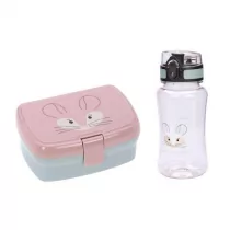 Lassig Szynszyla - Zestaw na lunch Lunchbox + Tritanowa butelka - bidon 460 ml About Friends Szynszyla - Lassig 1210057329 - Zestawy naczyń dla dzieci - miniaturka - grafika 2