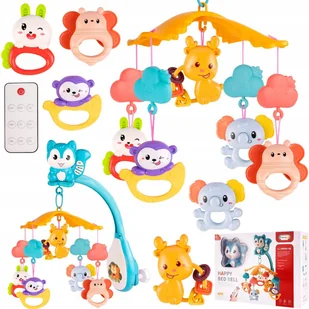 KARUZELA DO ŁÓŻECZKA WIEWIÓRKA Z PILOTEM PROJEKTOR GRZECHOTKI LAMPKA GRYZAK - Karuzele dla niemowląt KARUZELA DO ŁÓŻECZKA WIEWIÓRKA Z PILOTEM PROJEKTOR GRZECHOTKI LAMPKA GRYZAK - Karuzele dla niemowląt - miniaturka - grafika 1