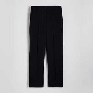 Spodnie damskie - Reserved - Cygaretki z wiskozą - Czarny - grafika 1