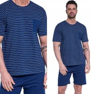 Piżamy damskie - PIŻAMA MĘSKA CORNETTE 325 Lagoone S / 44 Granatowy - miniaturka - grafika 1