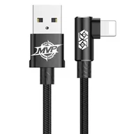 Kable USB - Baseus kabel Mvp Elbow 8-pin 1 m czarny 2A - miniaturka - grafika 1