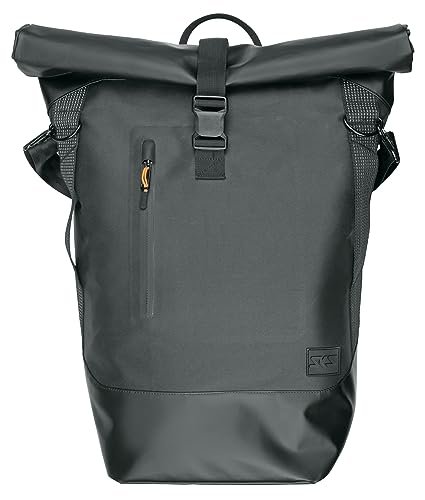 SKS GERMANY Infinity Urban Sidebag torba na bagażnik (torba rowerowa, torba boczna na bagażnik, wodoodporna, kieszeń na laptopa, rolowana, paski odblaskowe, może być również używana jako torba na