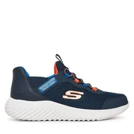 Buty dla chłopców - Sneakersy Skechers Bounder 403822L NVBL Granatowy - miniaturka - grafika 1