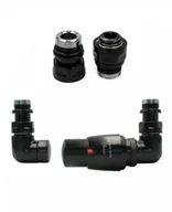 Zawory i kraniki - Zawór termostatyczny trójosiowy Vision czarny mat prawy GZ1/2 - miniaturka - grafika 1