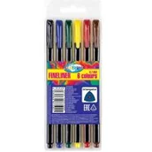 Cienkopisy - Zestaw cienkopisów x6 szt 87500 - miniaturka - grafika 1