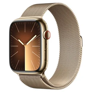 Apple Watch 9 GPS + Cellular 45mm Stal Złoty - Smartwatch - miniaturka - grafika 1